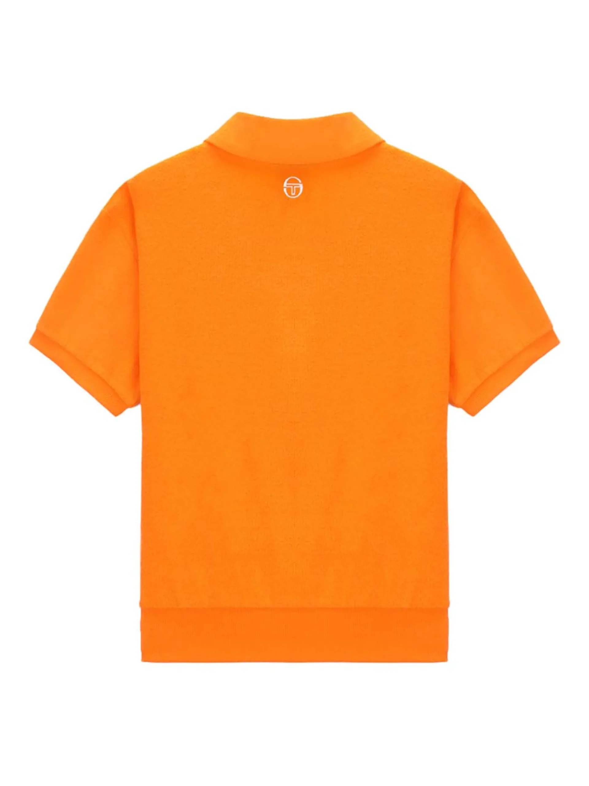 Sergio Tacchini Women's Terry Polo Shirt- ORANGE New