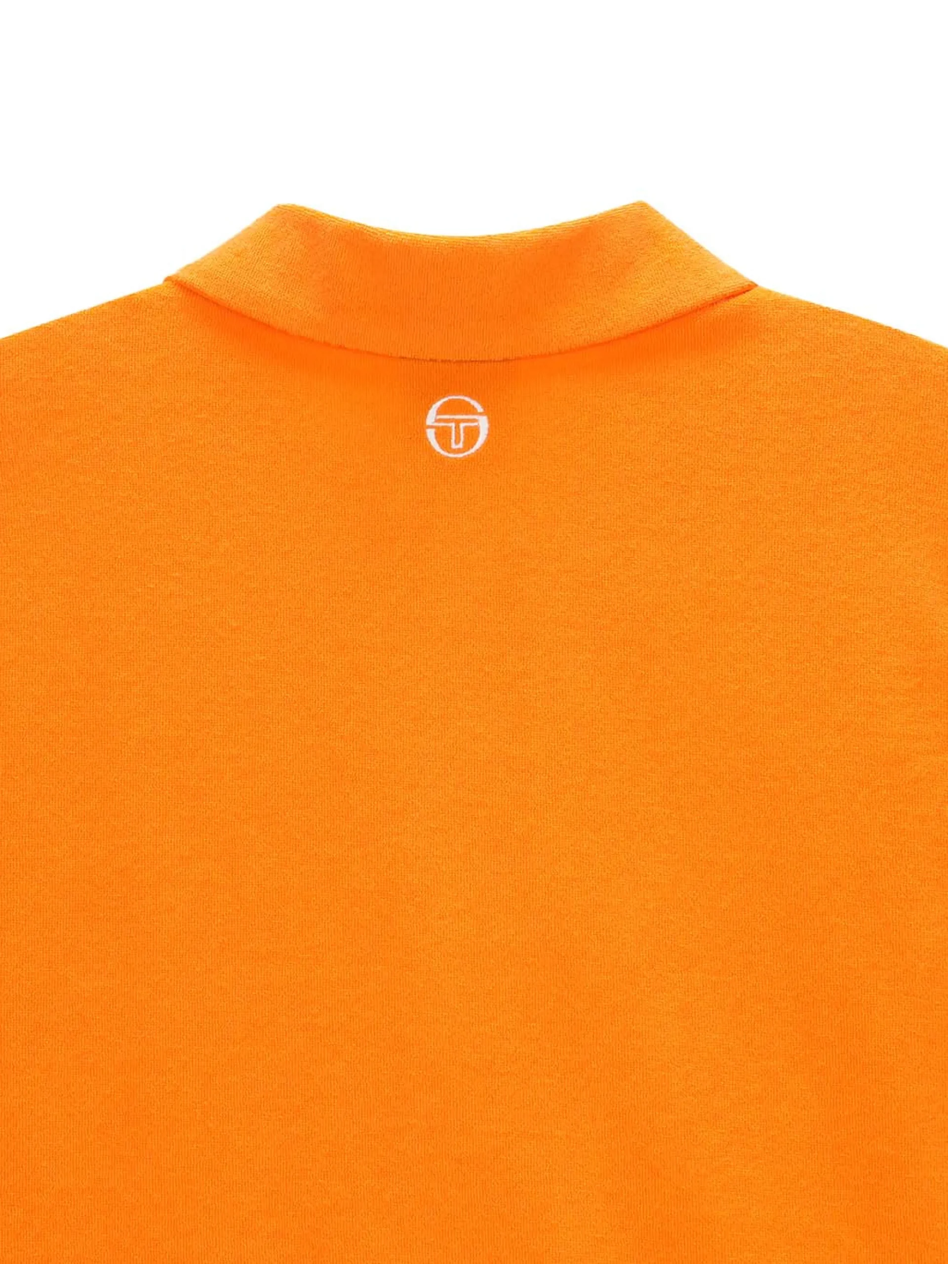 Sergio Tacchini Women's Terry Polo Shirt- ORANGE New